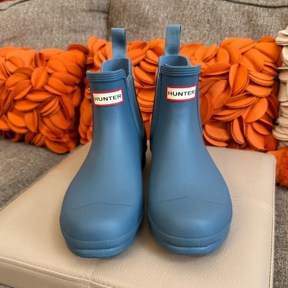 ❣️🆕HUNTER Original Chelsea Waterproof Boots in Borrowed Blue❣️ - Picture 3 of 10